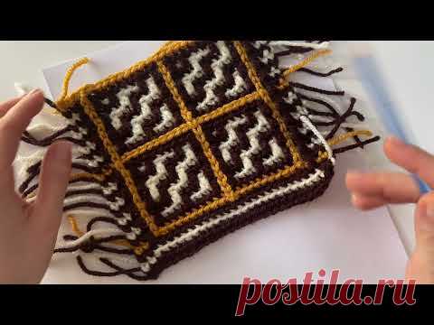 Мозаичный пэчворк: вяжем с нуля