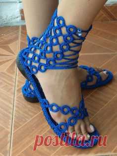 sandals crochet - sandalias crochet | Crochet .-. Caminar .-. | Сандалии, Вязание Крючком и Связанные Крючком Сандалии