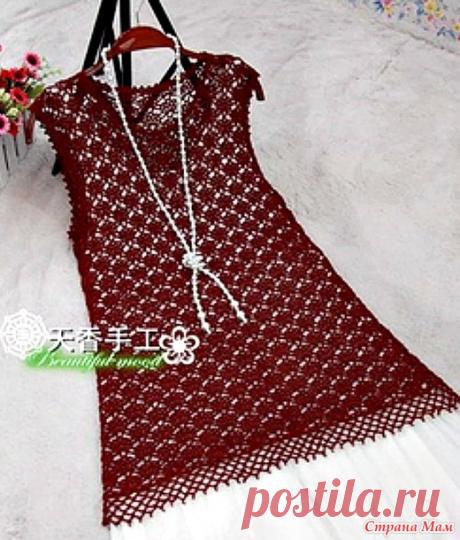 . Спелая вишня. Ажурное летнее платье. - Все в ажуре... (вязание крючком) - Страна Мам