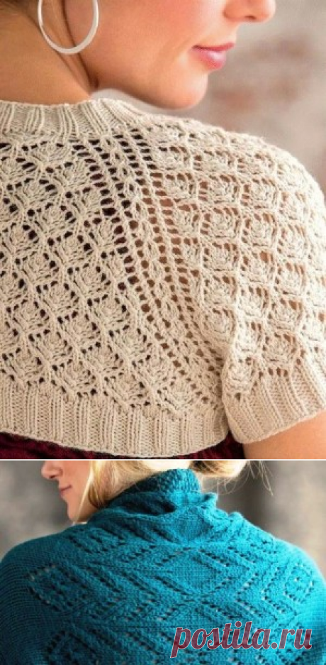 Вязаные модели женщинам: два ажурных шрага спицами - САМОБРАНОЧКА рукодельницам, мастерицам