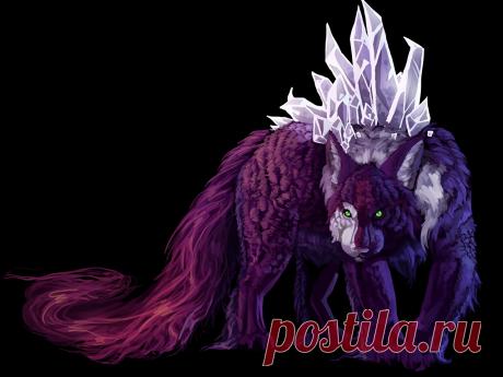 Фото Фантастика Волшебные животные Черный фон