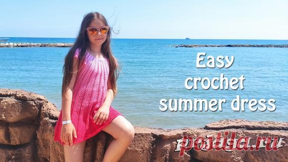 Легкое летнее платье крючком
