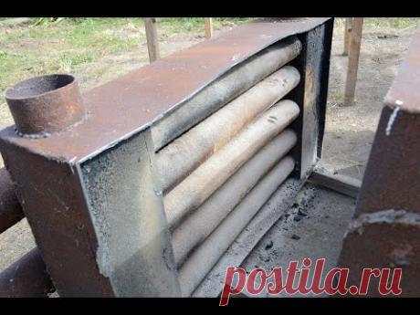 Печка для теплицы 2. Модернизация печки. Установка дымохода.