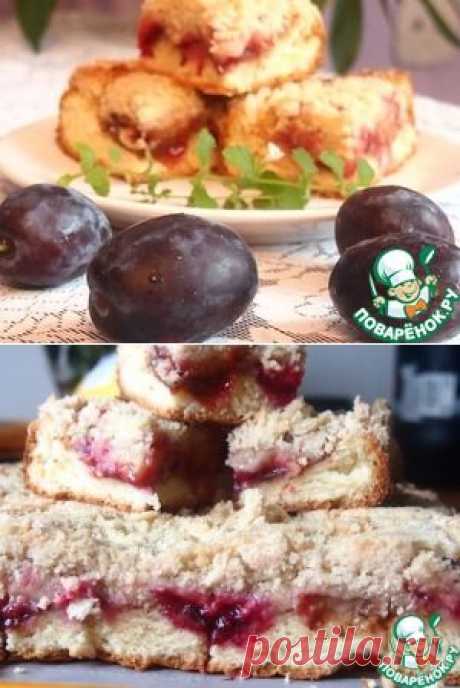 Медовый пирог со сливами - кулинарный рецепт