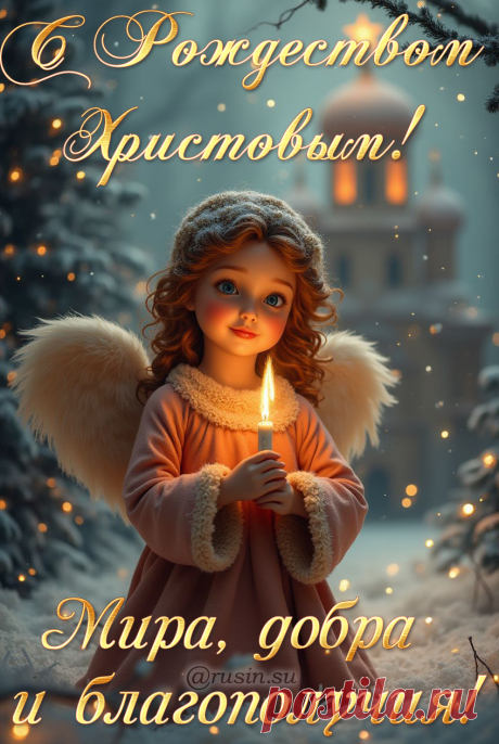 С Рождеством Христовым открытки, пожелание, поздравление