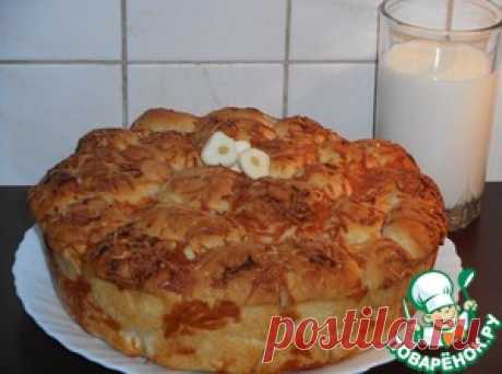 Хлеб с чесночной заливкой и сыром - кулинарный рецепт