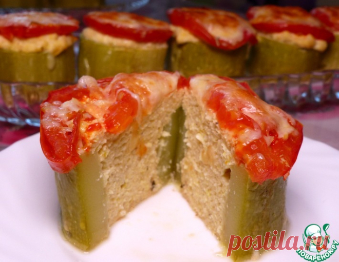 Фаршированные кабачки куриной грудкой – кулинарный рецепт