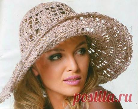 Летняя шляпка связанная крючком / Рукоделие / Домоводство / Женские секреты / Женский стиль
