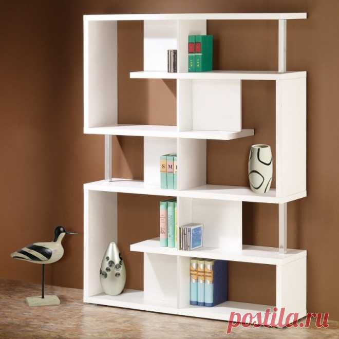 Amazon.com - Coaster Home Furnishings Transitional Bookcase, White - White Bookshelf