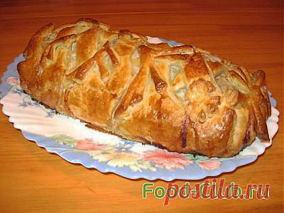 Мясной рулет в тесте по-домашнему / Пироги, пирожки и кулебяки / Кулинарные рецепты - Фуд-клаб.ру