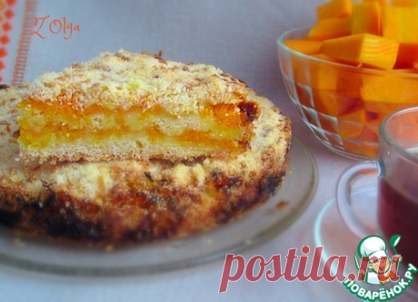 Заманчиво вкусный насыпной пирог "Тыковка"