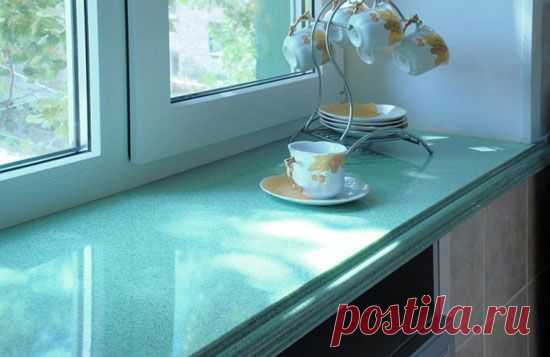 Совмещение столешницы с подоконником — Роскошь и уют