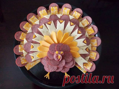 Красивая подача нарезок на праздничный стол 
 Хозяйке на заметку