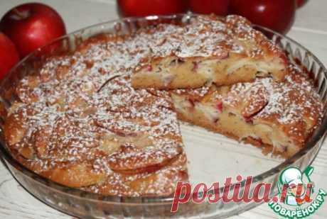 Сельский яблочный пирог на растительном масле – кулинарный рецепт