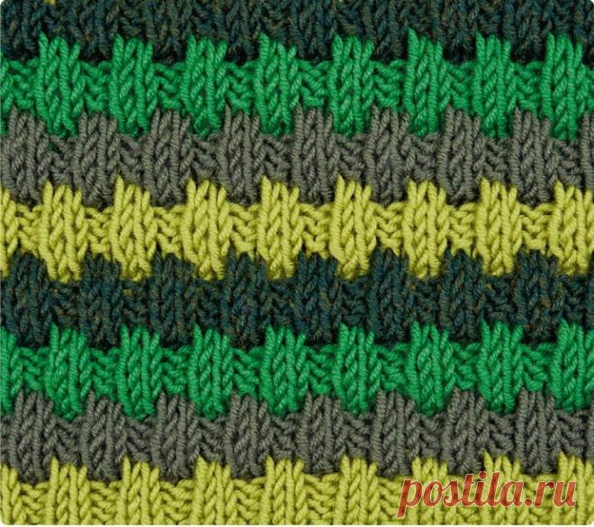 Узор ленивого жаккарда из категории Интересные идеи – Вязаные идеи, идеи для вязания