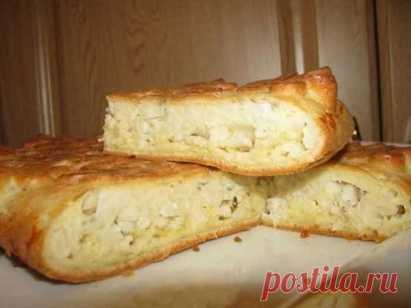 Очень простой заливной пирог для любой несладкой начинки | Четыре вкуса