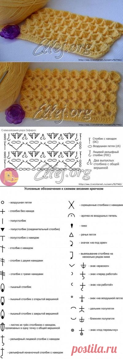 Очень красивые узоры крючком — Сделай сам, идеи для творчества - DIY Ideas