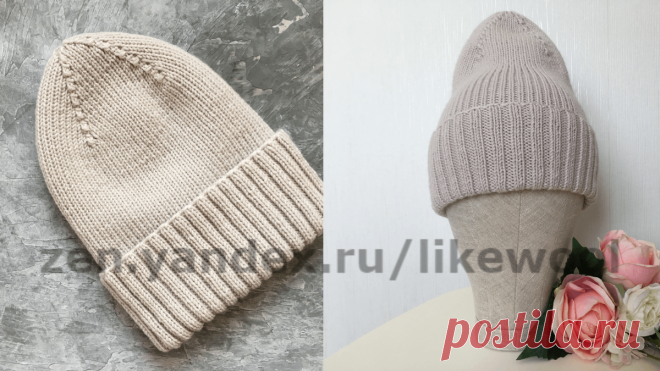 ВЯЗАНАЯ ШАПКА-ТЫКОВКА 