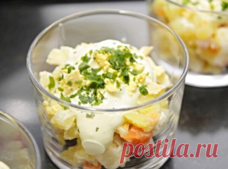 Необычный картофельный салат с яблоком и майонезом из авокадо | ПРОСТО ВКУСНО | Яндекс Дзен
