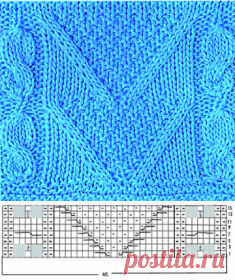 Узор уголки с восьмеркой