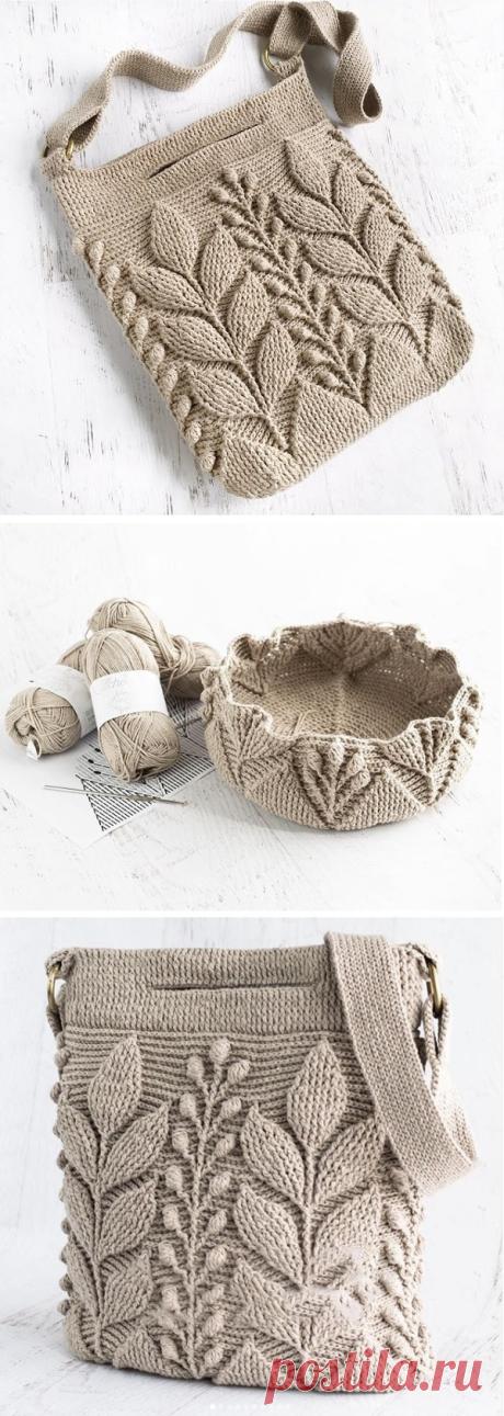 Crochet Leaf Bag Pattern - Design Peak