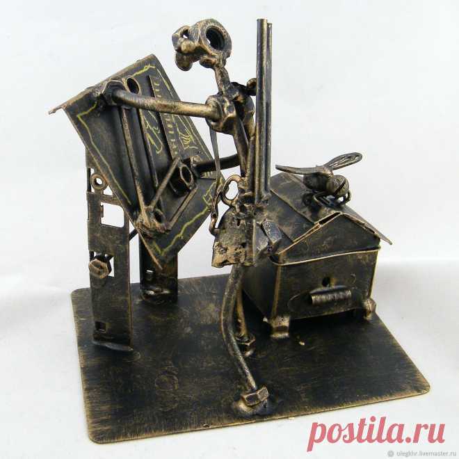 Инженер проектировщик, пасечник – купить в интернет-магазине на Ярмарке Мастеров с доставкой Инженер проектировщик, пасечник - купить или заказать в интернет-магазине на Ярмарке Мастеров | Скульптурная композиция 