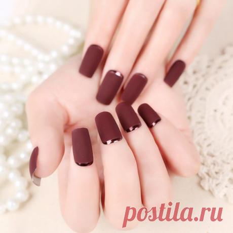30 шикарных вариантов бордового маникюра 2017
