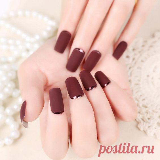 30 шикарных вариантов бордового маникюра 2017