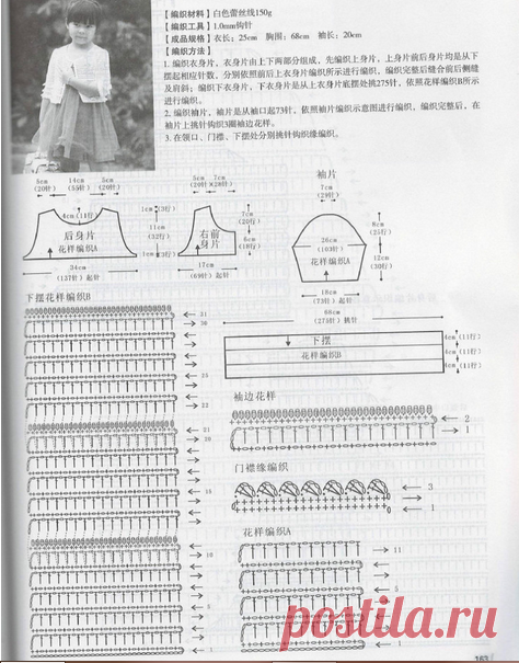 Нарядный жакет для девочки.