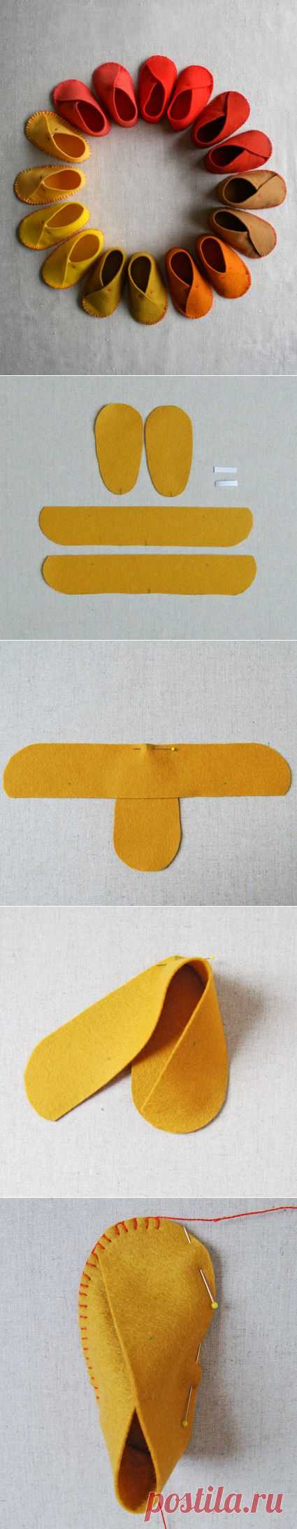 Molly’s Sketchbook: Felt Baby Shoes | The Purl Bee