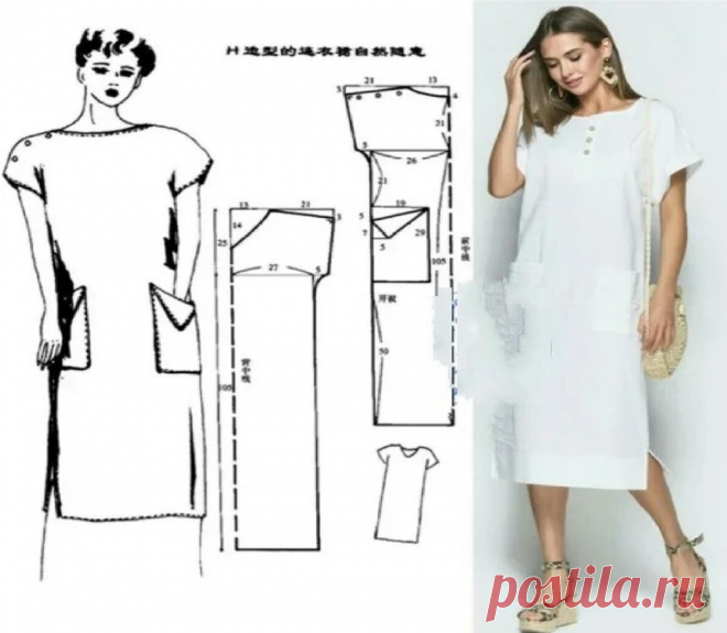 БЕРИ И ШЕЙ: Делюсь самыми практичными и простыми выкройками пляжного платья | Швейный омут | Яндекс Дзен