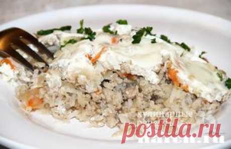 Мясной фарш с рисом и кислой капустой по-дрезденски
