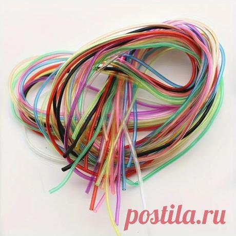 10 м прозрачные 2 мм разноцветные полые резиновые бусины из - Temu Moldova