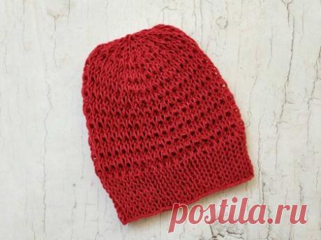 Красивая шапка спицами за вечер » «Хомяк55» - всё о вязании спицами и крючком
