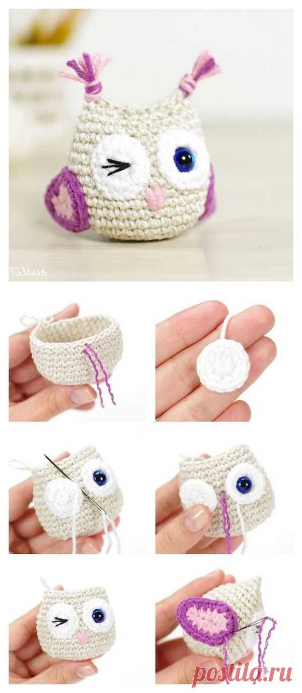 DIY Crocheted Owls with Free Patterns. These crocheted owls will be the cute addition to your kids' room. Perfect crochet project for beginners!
