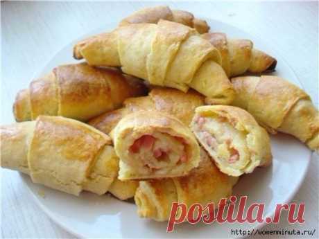 Рогалики на картофельном тесте.