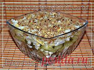 Салат из курицы, грибов и чернослива | Вкусно, как у мамы!