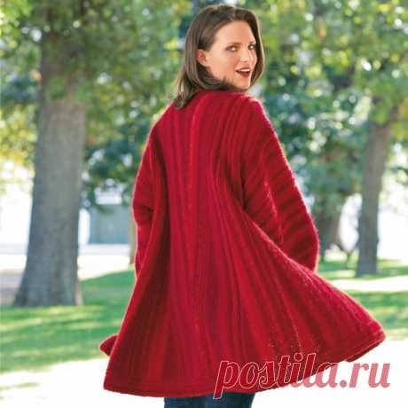 Красный кардиган