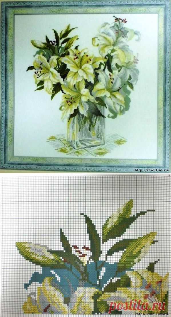 Схема для вышивки "Лилии".
