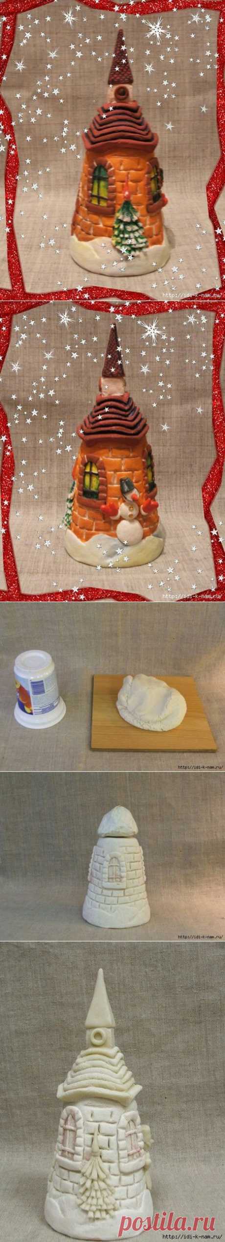 домик из соленого теста