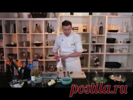 Кулинарная звезда   Жаренный Лосось мастер класс Андрея Шмакова