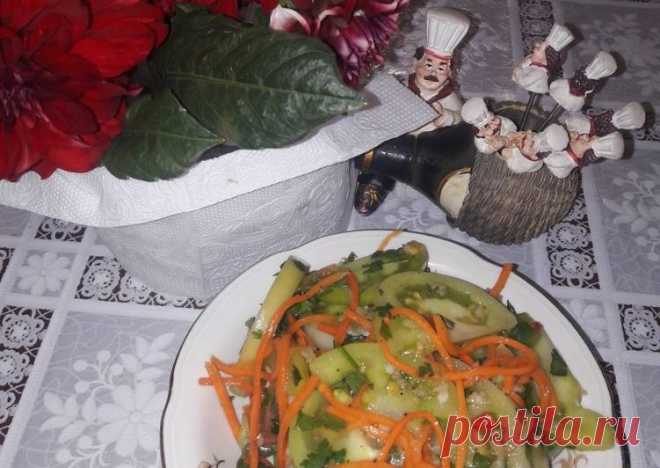 Помидоры зелёные по-корейски🍅🌶🥕☘ - пошаговый рецепт с фото. Автор рецепта Анюта🌼🏃🏼‍♂️ 🏃‍♂️ . - Cookpad