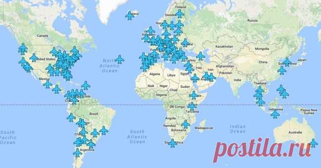 Бесценная карта с паролями Wi-Fi любого аэропорта мира