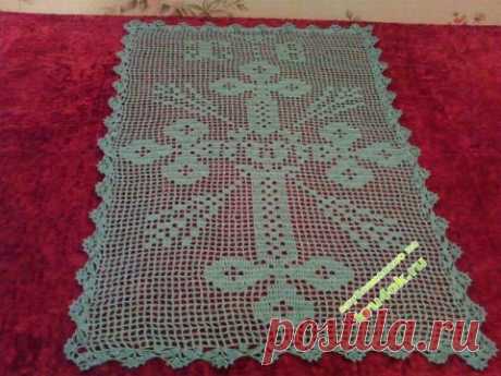 Вязаная крючком салфетка — работа Натальи - вязание крючком на kru4ok.ru