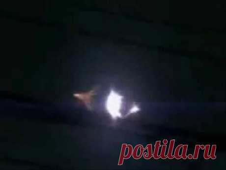 UFO mothership releasing smaller plasma UFOs - YouTube