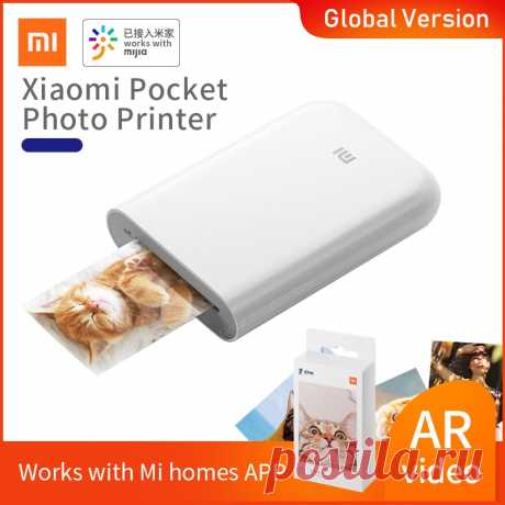 1525.8руб. 34% СКИДКА|Глобальная версия Xiaomi mijia AR принтер 300 точек/дюйм портативный фото мини карман в стиле «сделай сам»; Удельный вес 500 мА/ч, изображение Карманный принтер|Принтеры|   | АлиЭкспресс Покупай умнее, живи веселее! Aliexpress.com