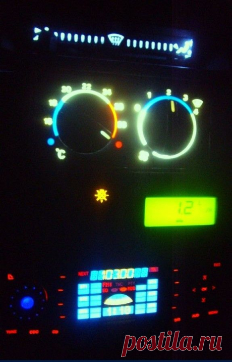 Как сделать подсветку шкалы расположения заслонки печки на ВАЗ 2110