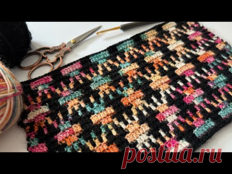 Mosaic Touch💖 Вязание крючком: приятные дизайны спицами с оригинальными узорами