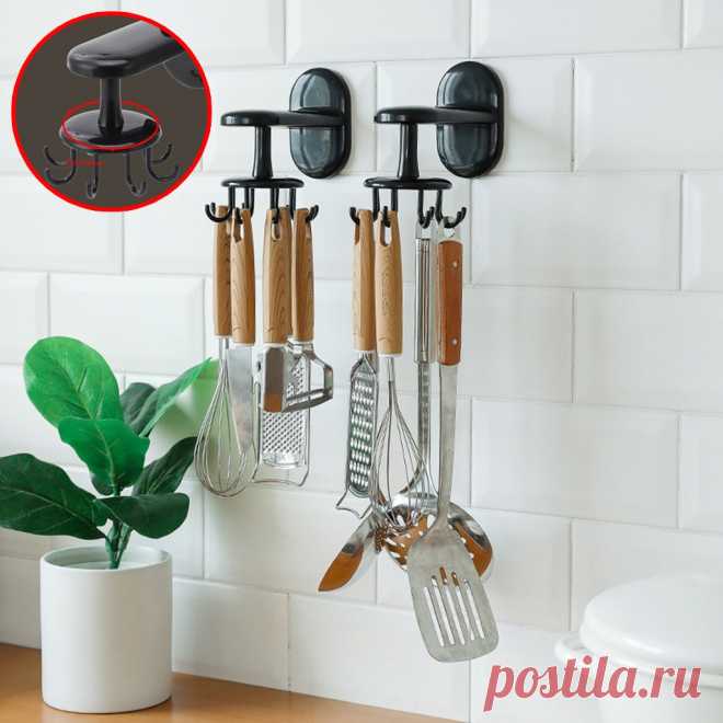 Кухонные гаджеты, аксессуары, крючок для ванны, настенный, 360 °, вращающаяся вешалка для пальто, подходит для домашней кухни, ванной комнаты|Настенные кухонные стеллажи| | АлиЭкспресс