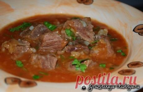 Как приготовить грузинский суп харчо из говядины - Грузинская кухня